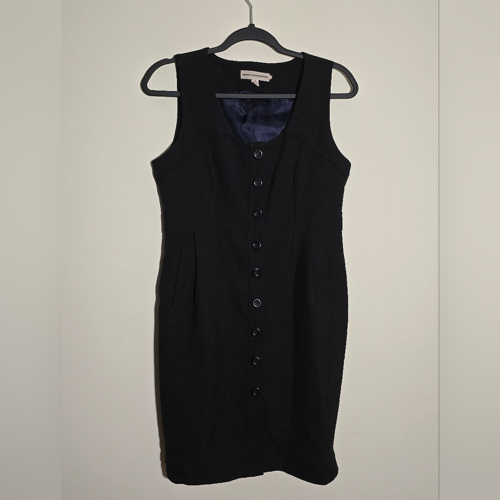 Vintage Brooklyn Industries Black Sheath Midi Dress